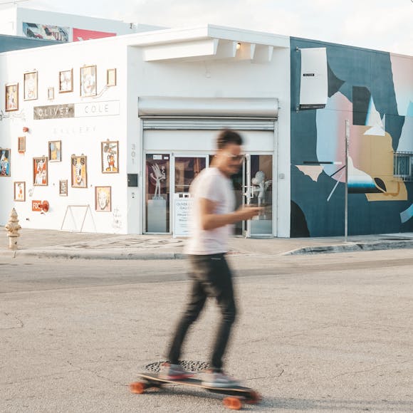 Skateboarding in Miami, Florida