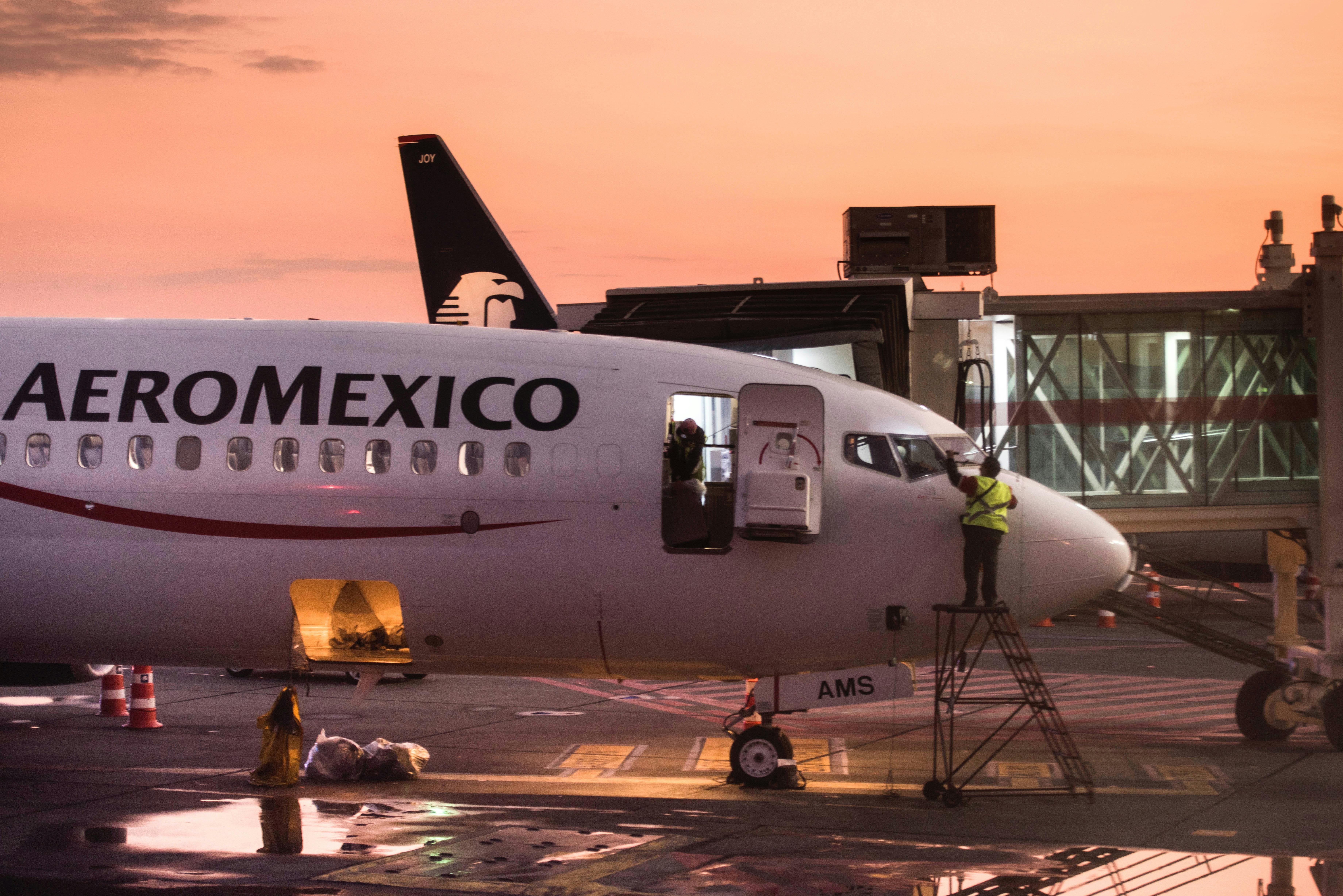 Plane at Mexico City Airport, Mexico