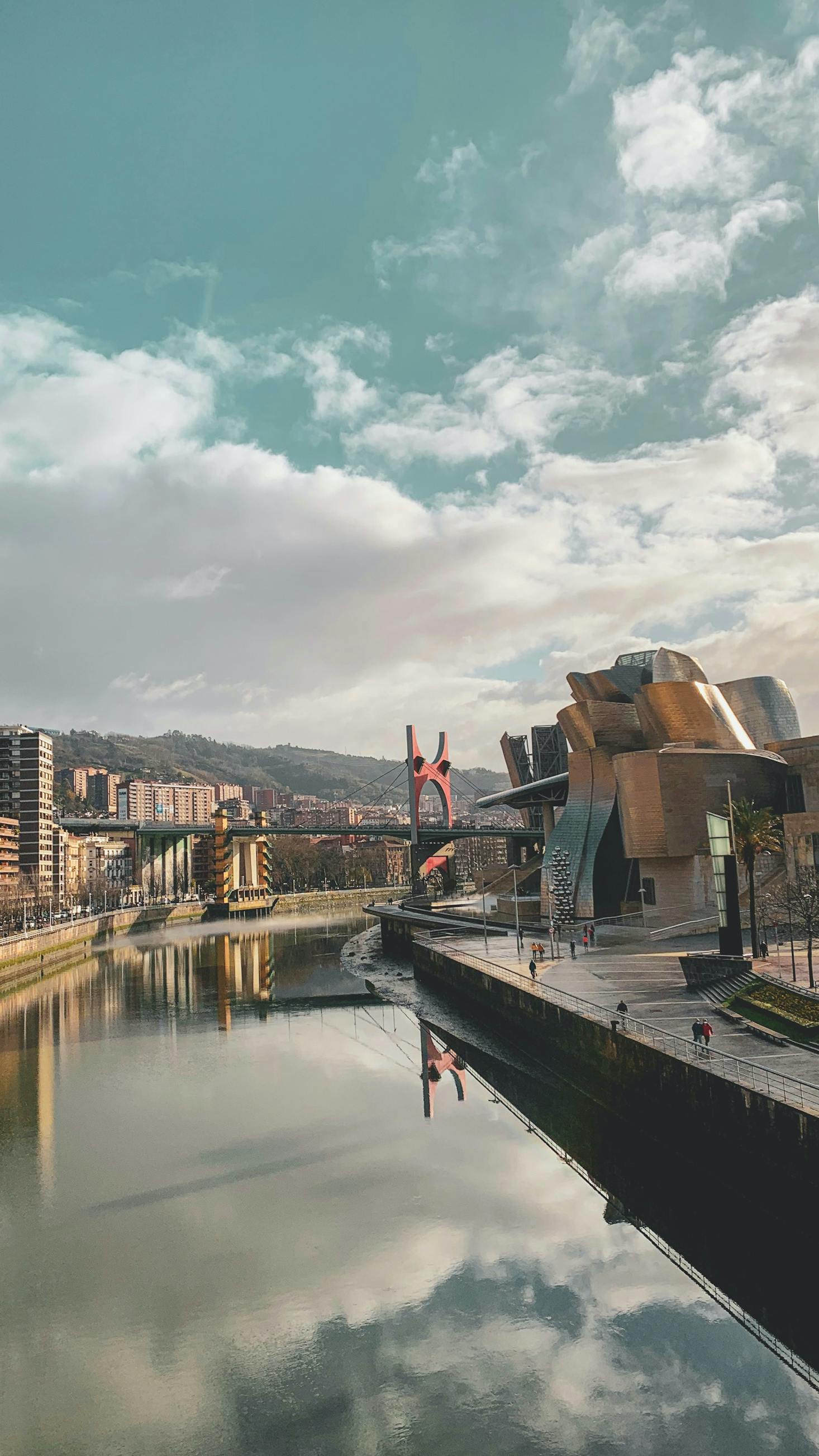 The Nervion River running through Bilbao