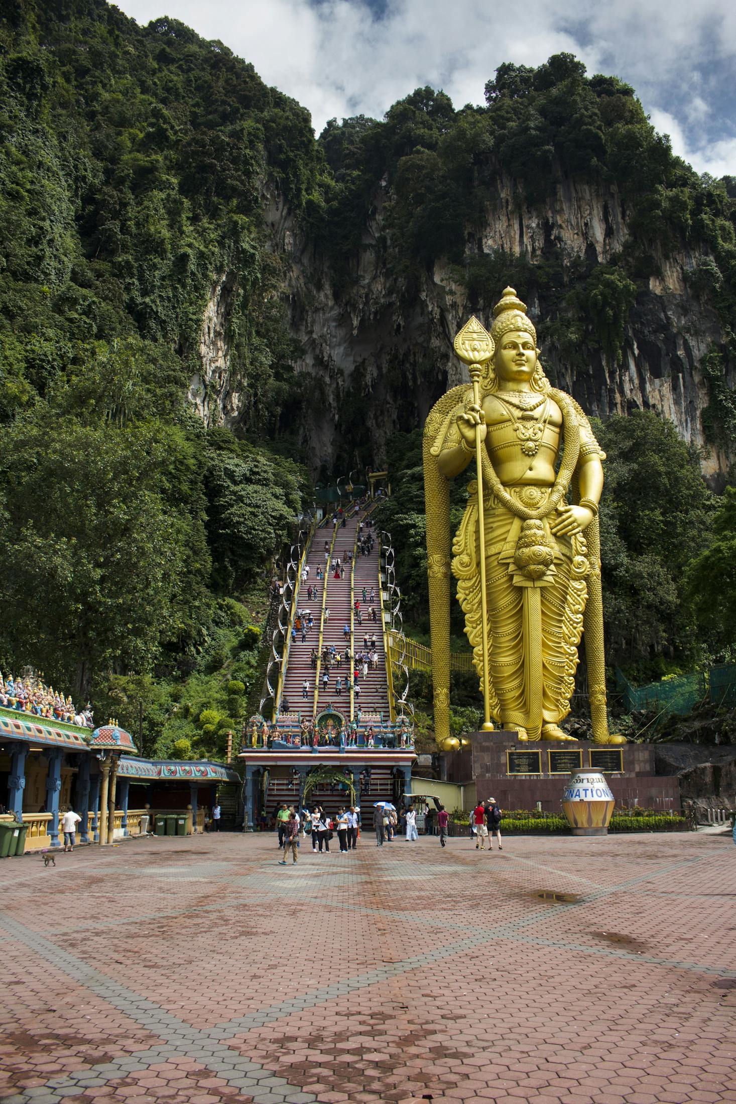 Shrine at the entrance to Batu Caves, Kuala Lumpur, Malaysia