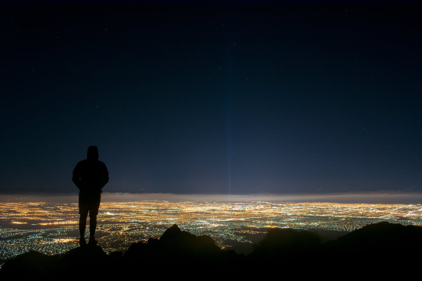 Light of Las Vegas, NV, at night