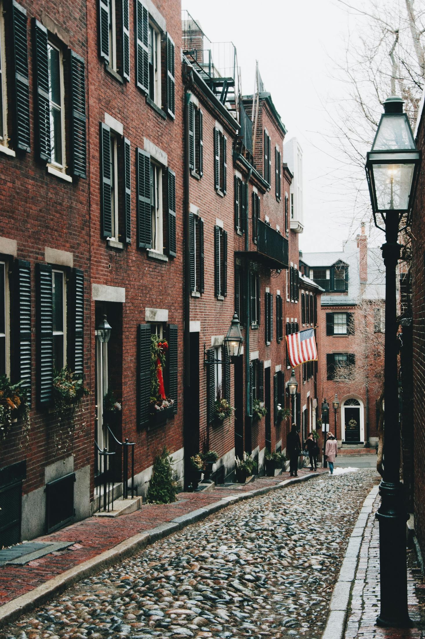 cobbled street in boston