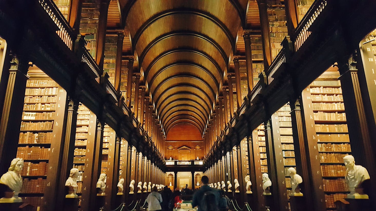 Library in Trinity College, Dublin