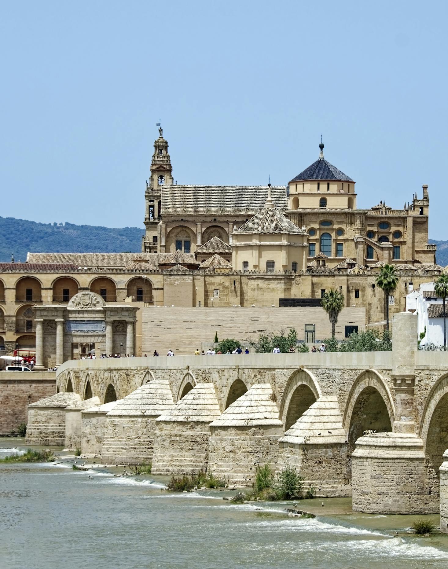 City wall surround impressive architecture in Cordoba, Spain