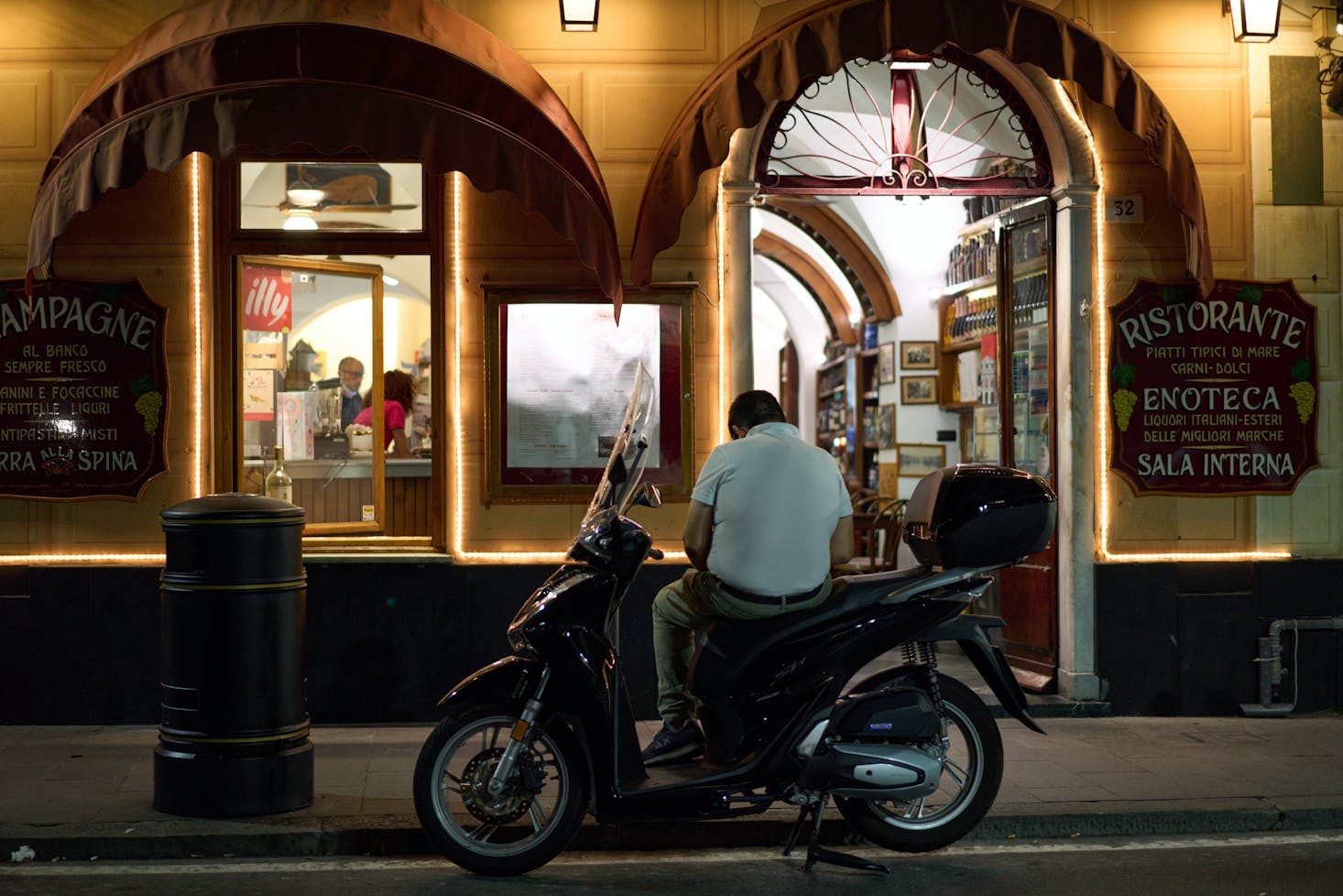 Nightlife in Genoa, Italy