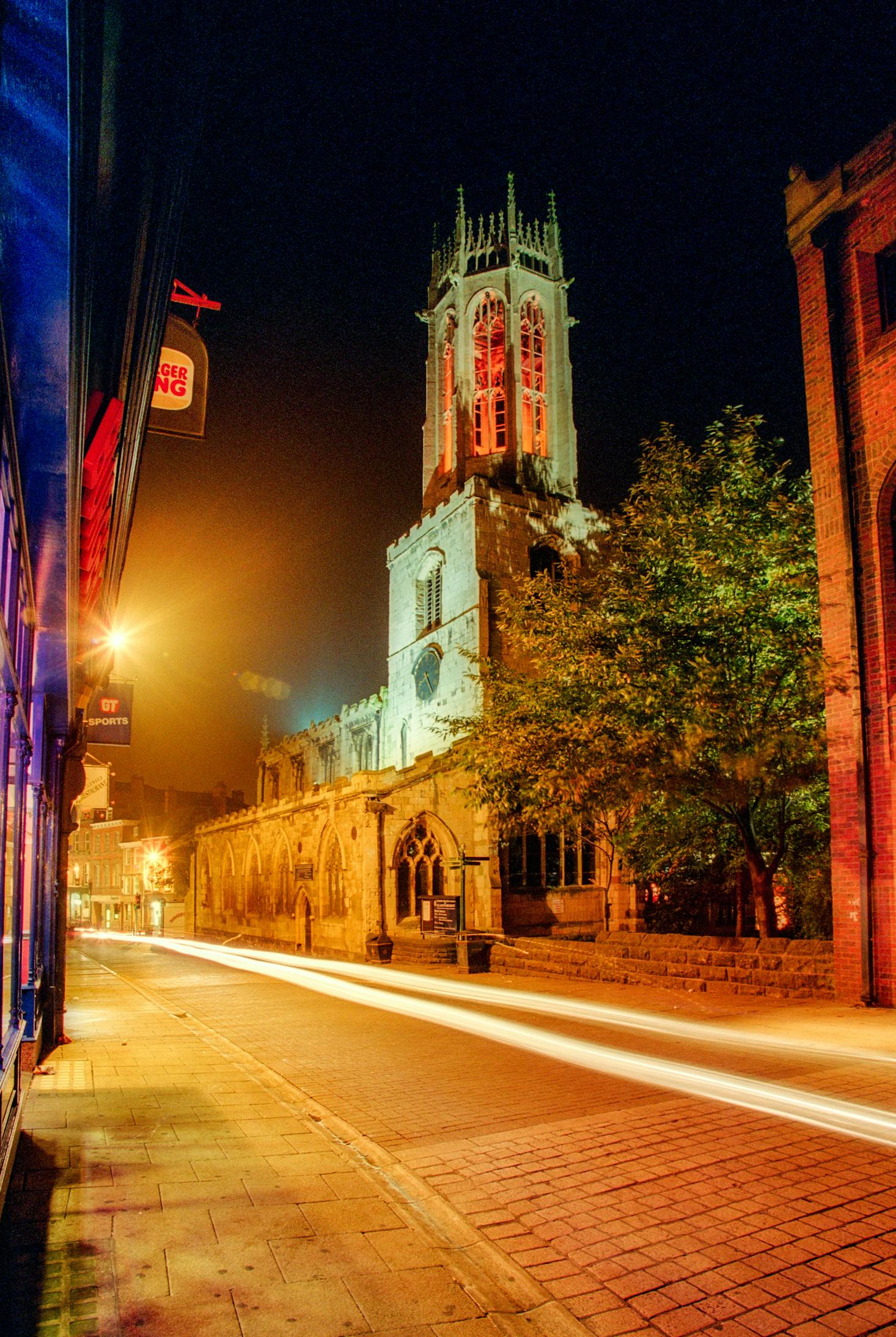 York Minster at night