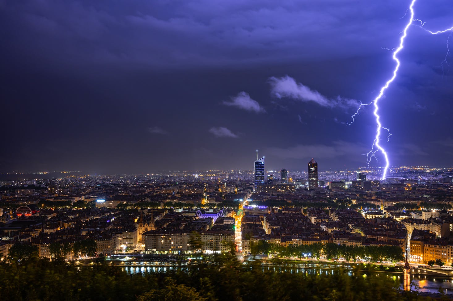 Evening storms in Lyon