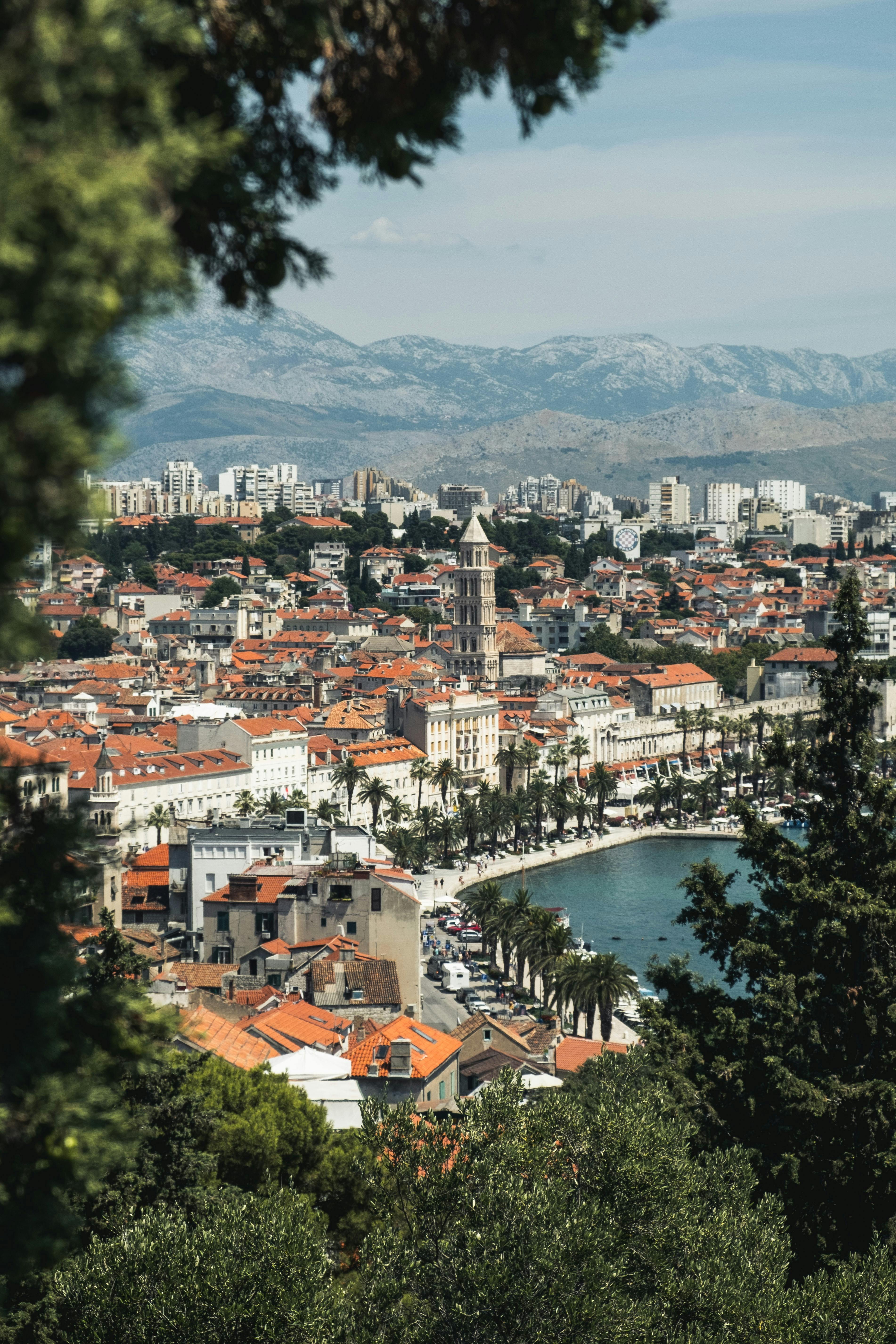 Rooftop bar views in Split