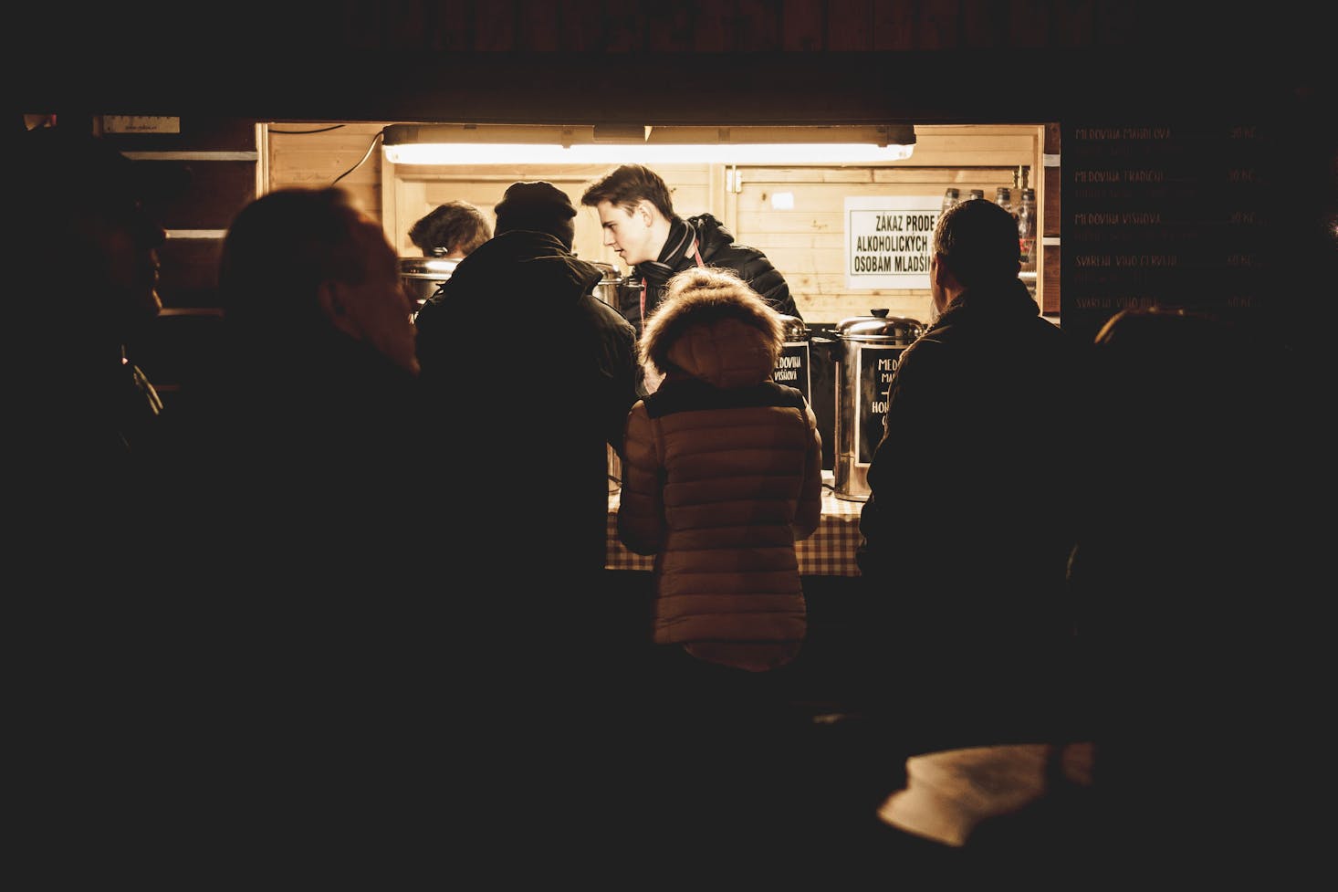 Food stall in Prague