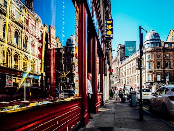 Shopping street in Glasgow