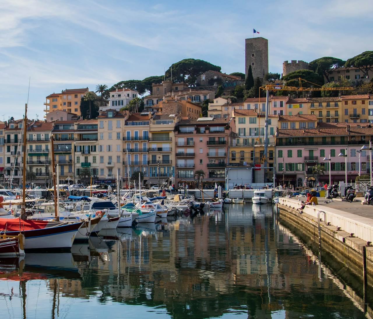 The waterfront on a sunny day in Cannes The waterfront on a sunny day in Cannes