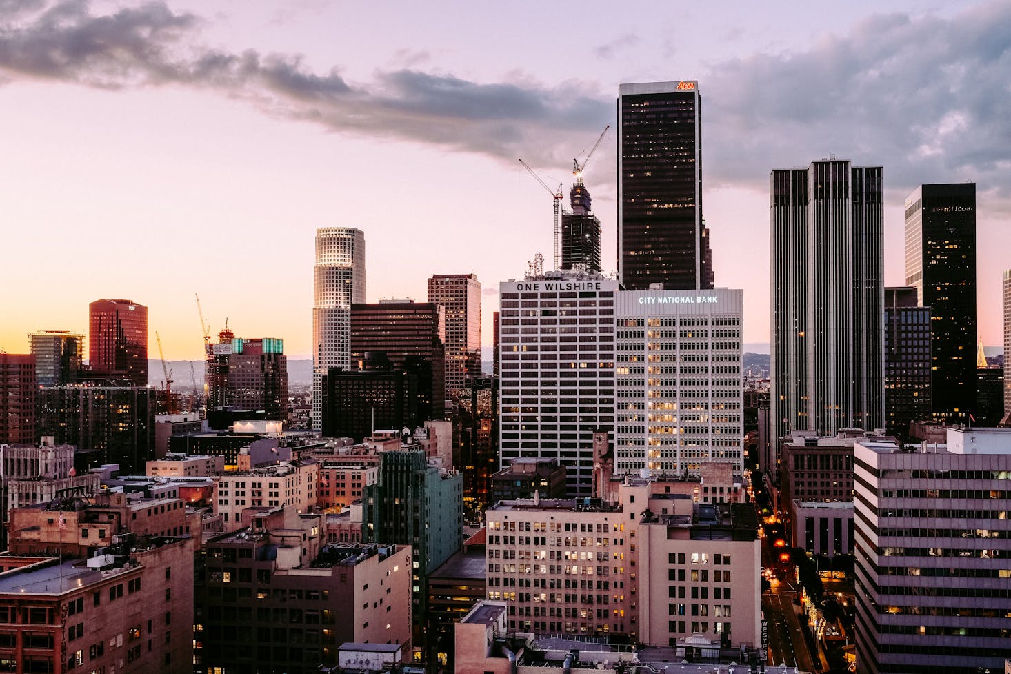 Tall buildings in Los Angeles, CA