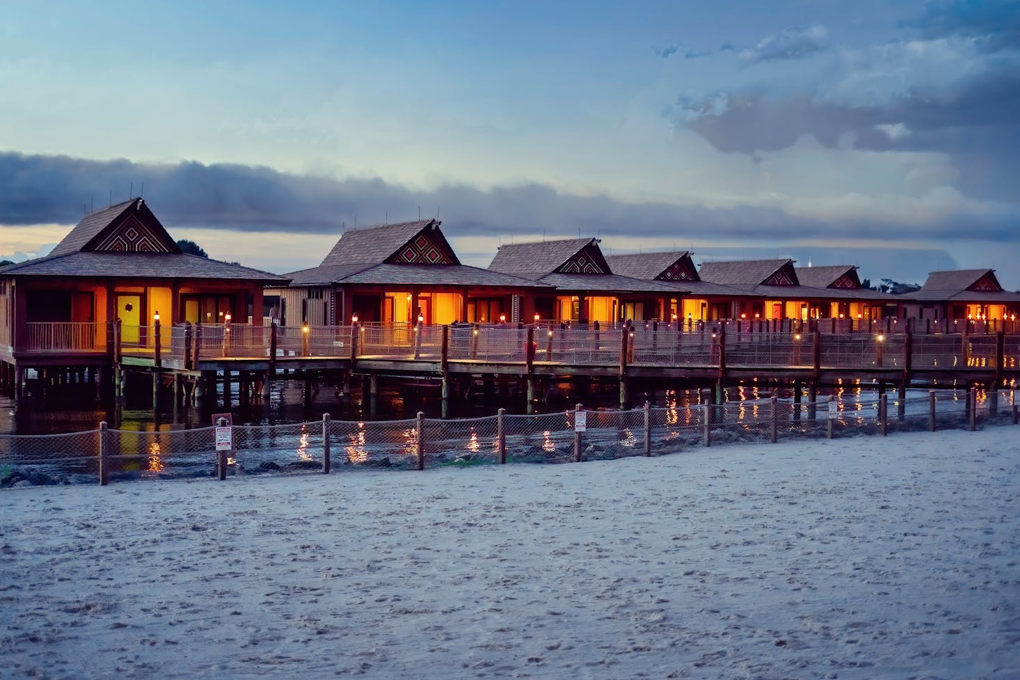 Polynesian Village at Night