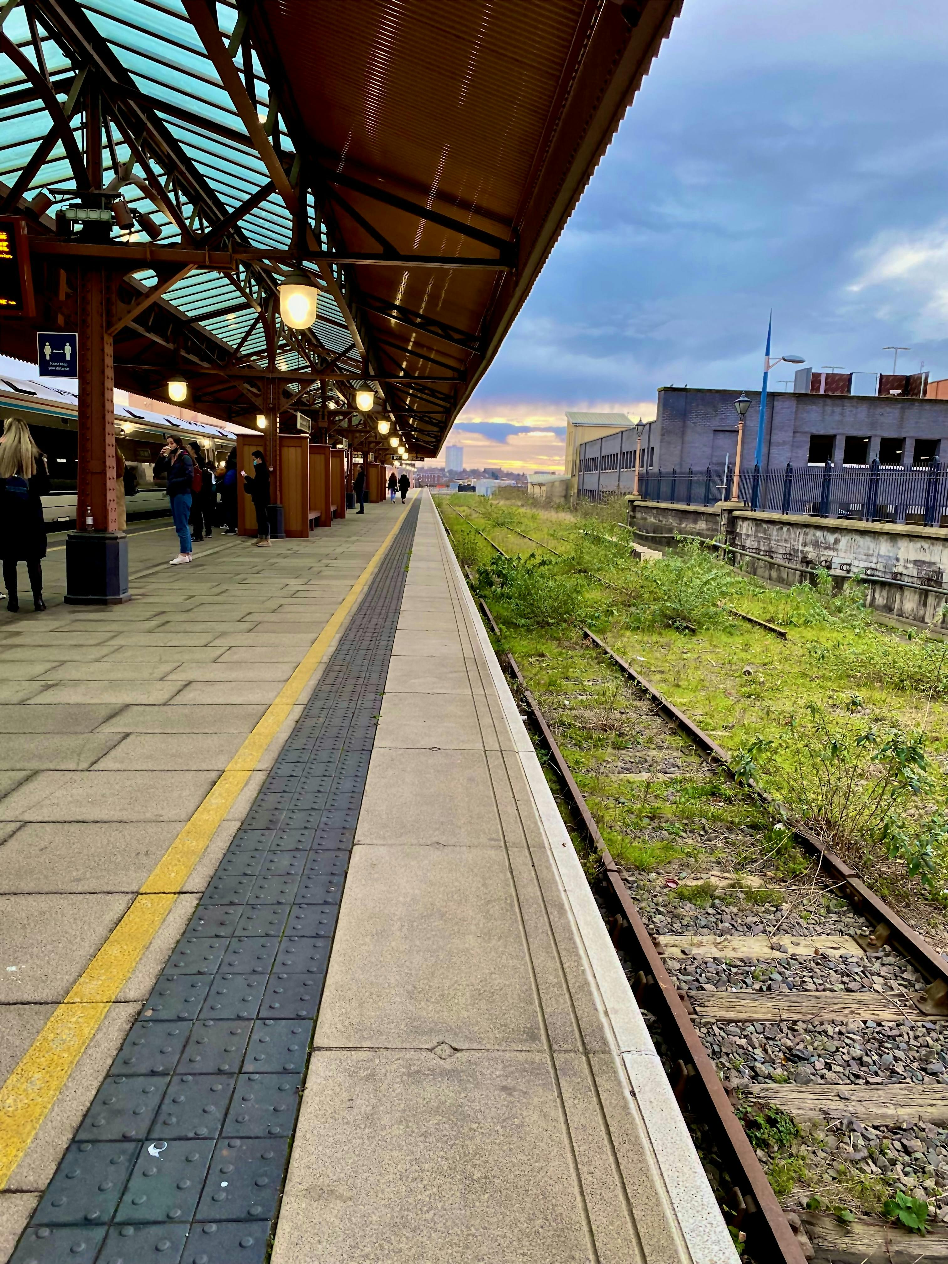 Train station in Birmingham, UK