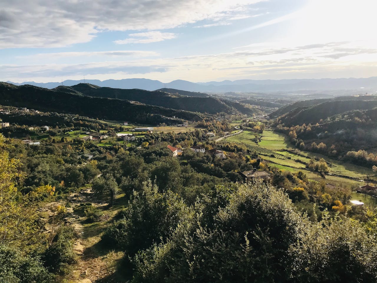 View from Mount Dajt in Tirana, Albania