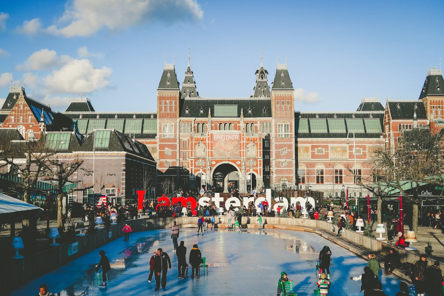 Ice-skating in Amsterdam