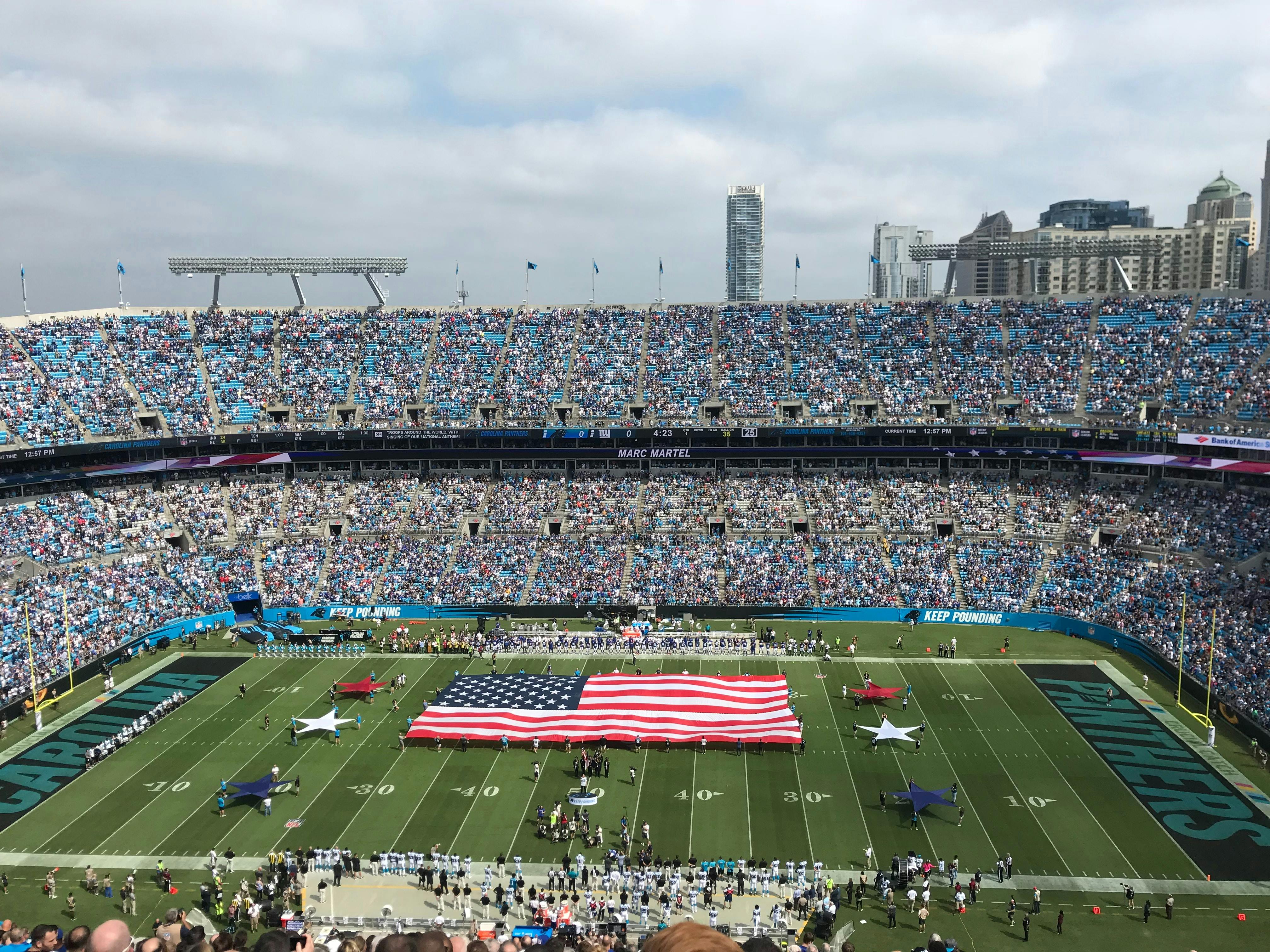 Bank of America Stadium Seating 