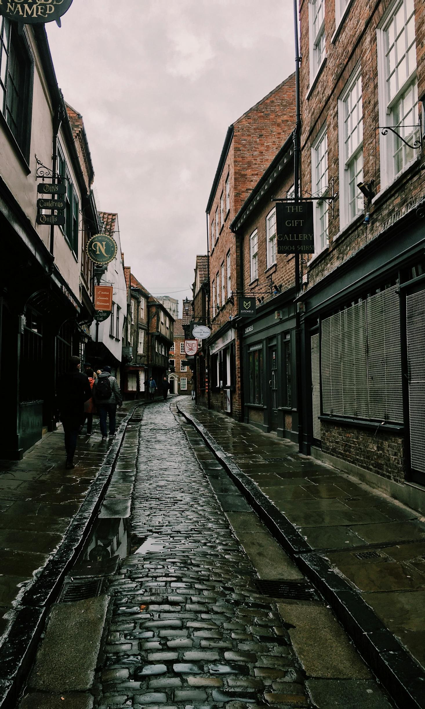 Rain in York, UK