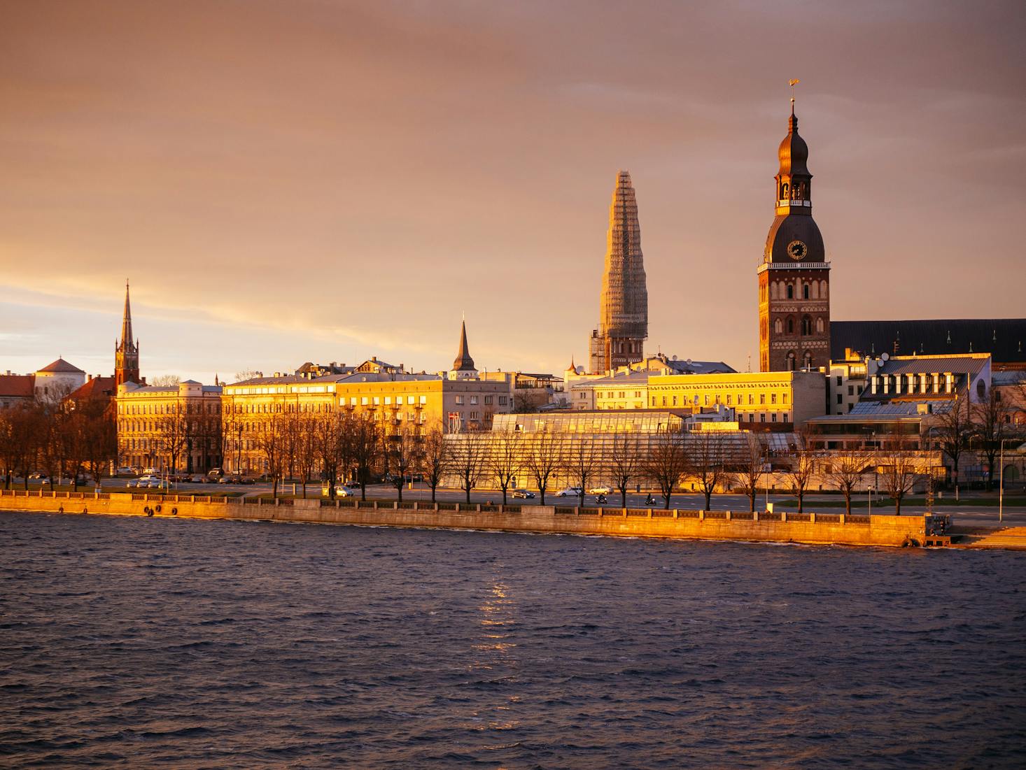 Riga at sunset