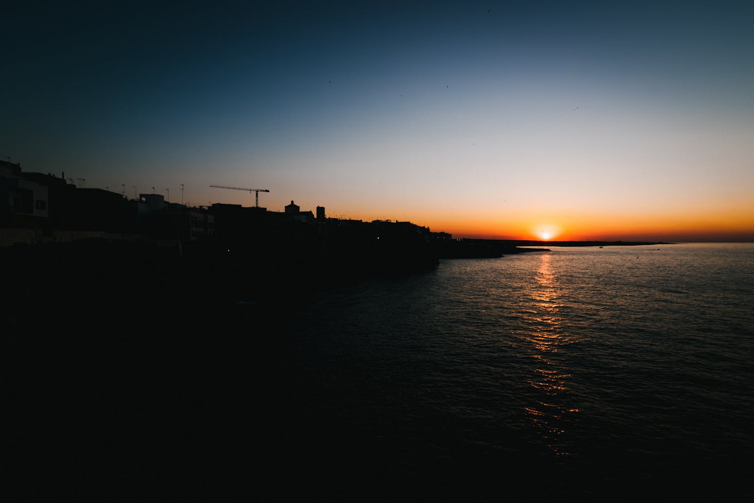 Sunset in Bari, Italy