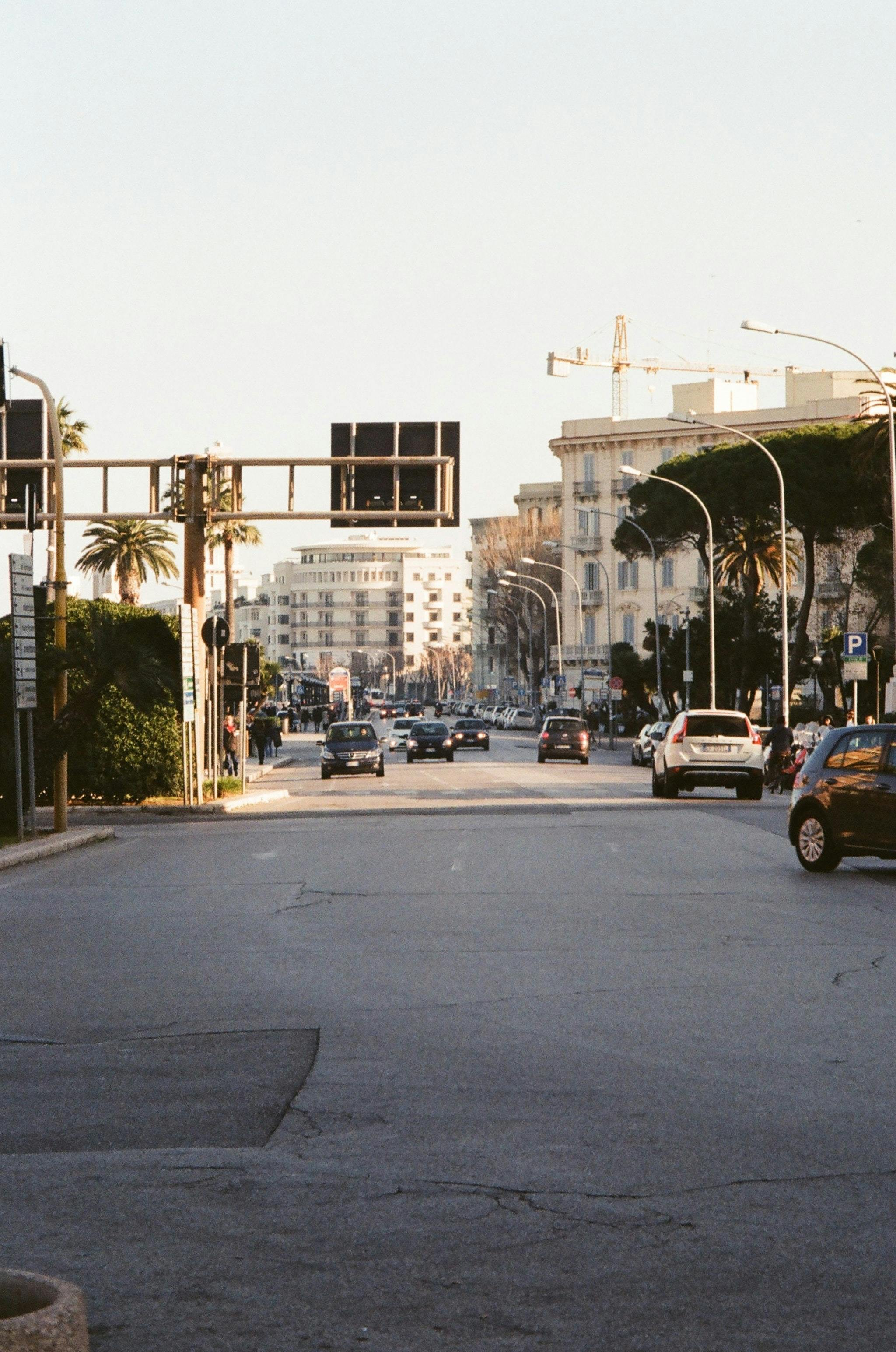 Driving around Bari, Italy