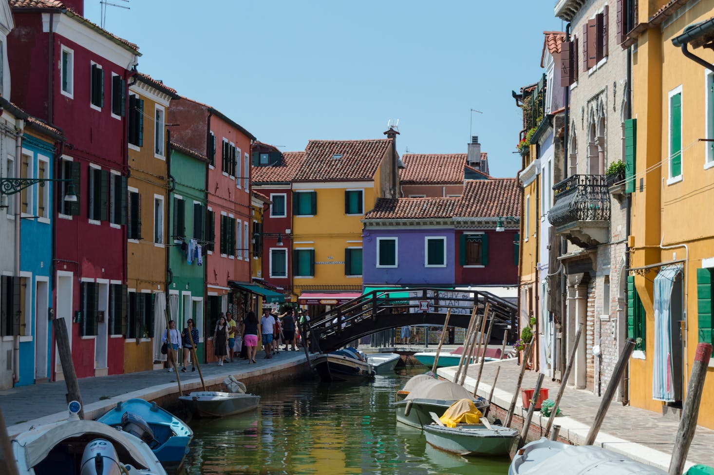 Colorful Canal in Venice