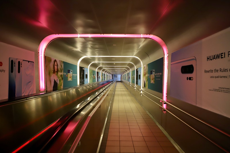 Train tunnel at Oslo Central Station, Norway