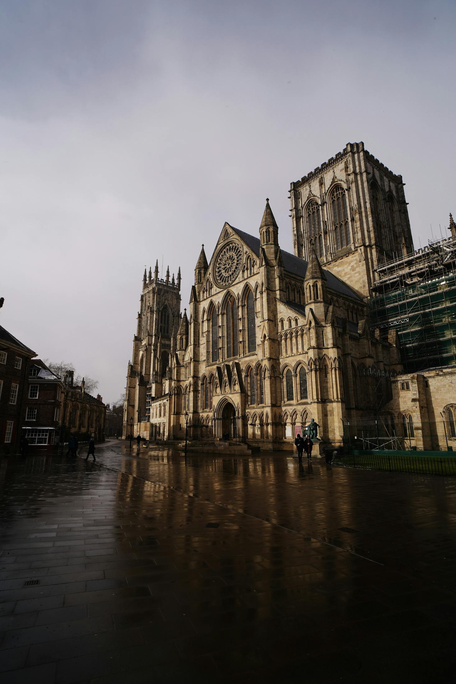 York in the rain