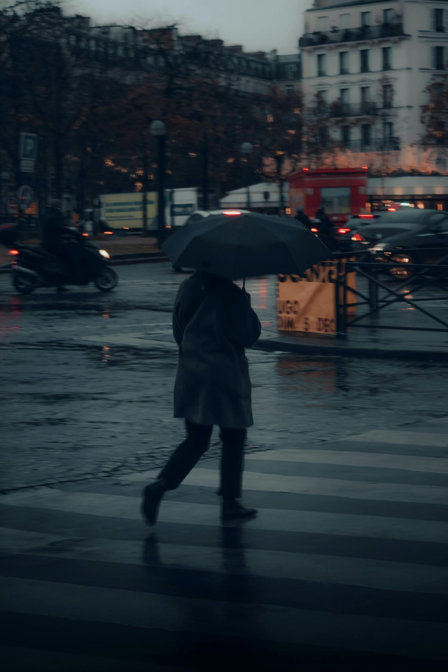 Paris on a rainy day