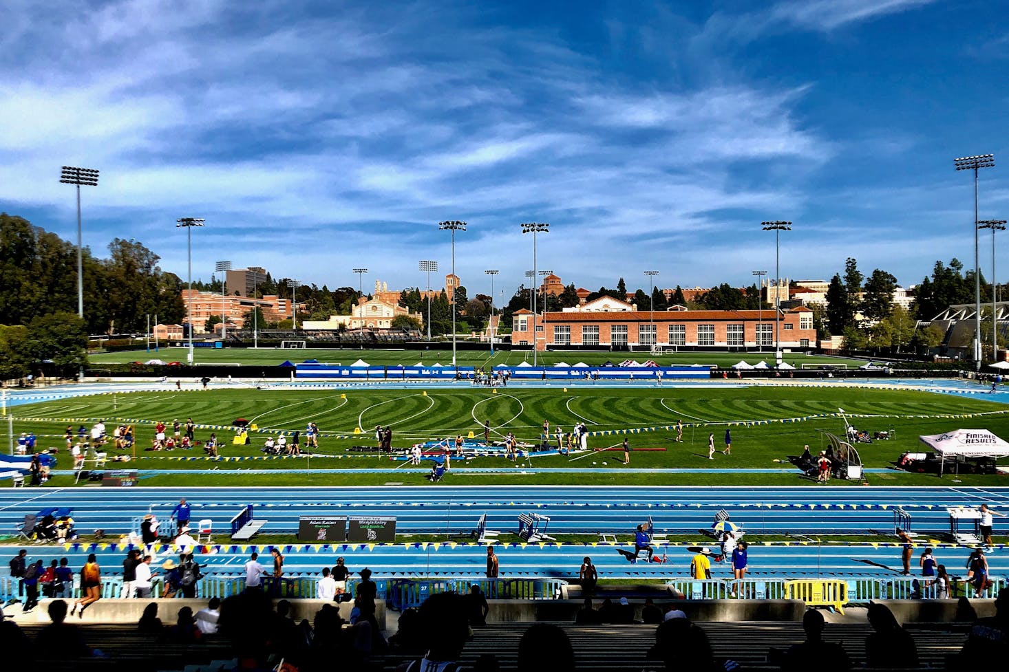 Sports field at UCLA Los Angeles