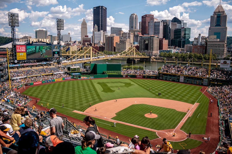 baseball game at PNC Park in Pittsburgh