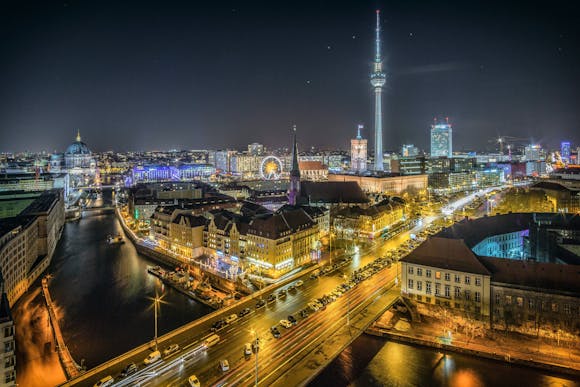 Berlin, Germany, by night