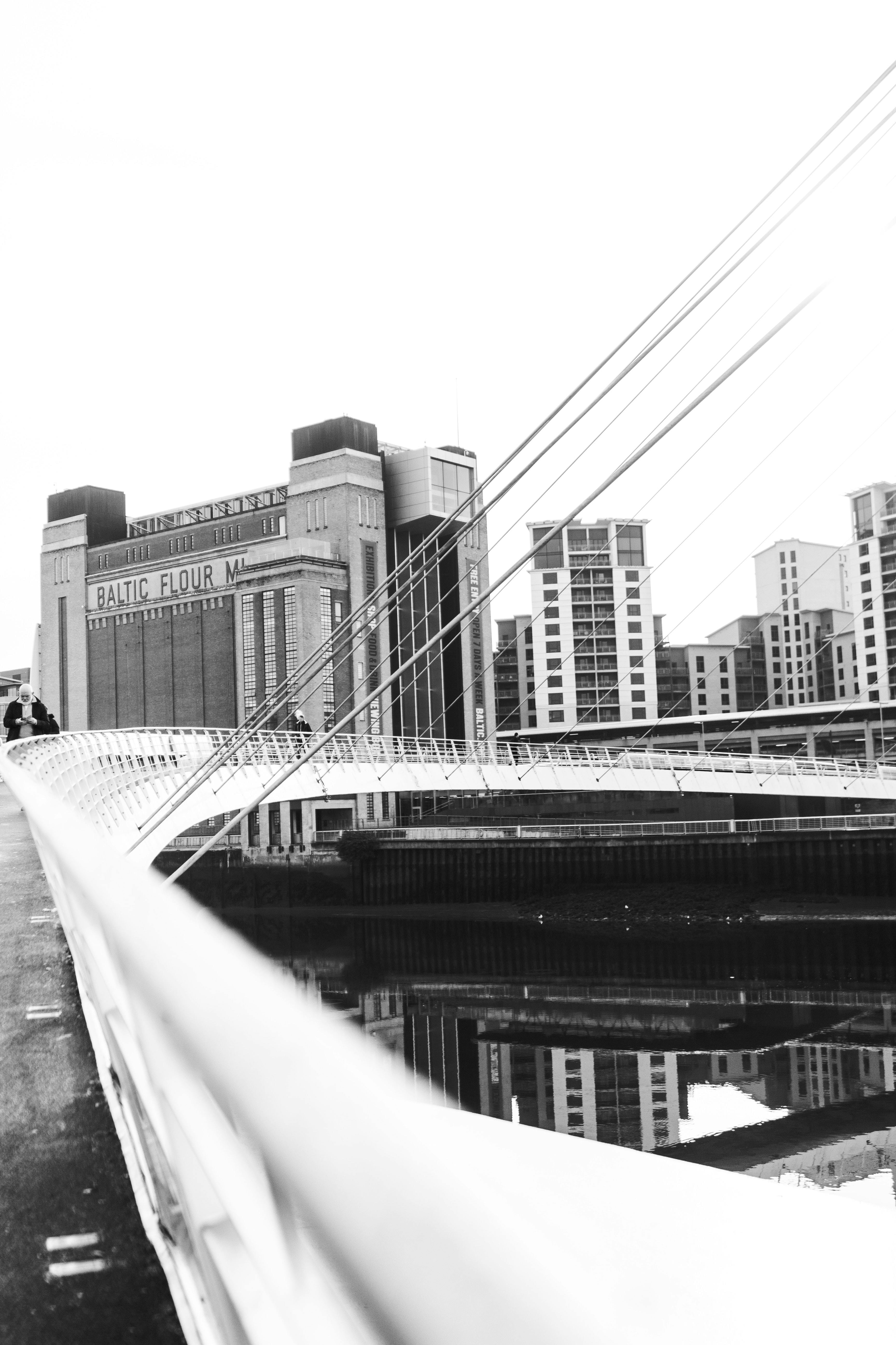 view of Newcastle from bridge