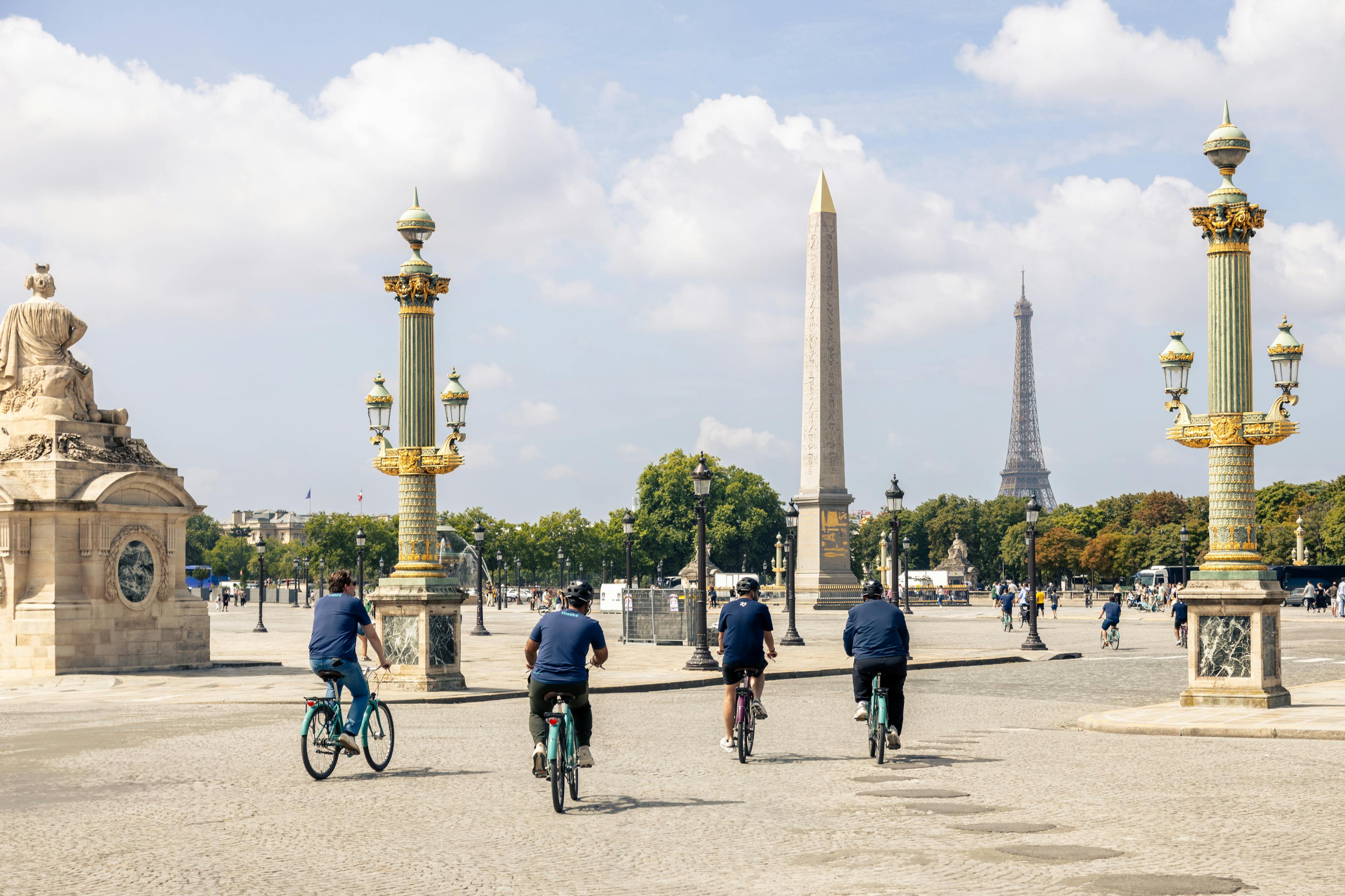 Paris Bike Tour Eiffel Tower view