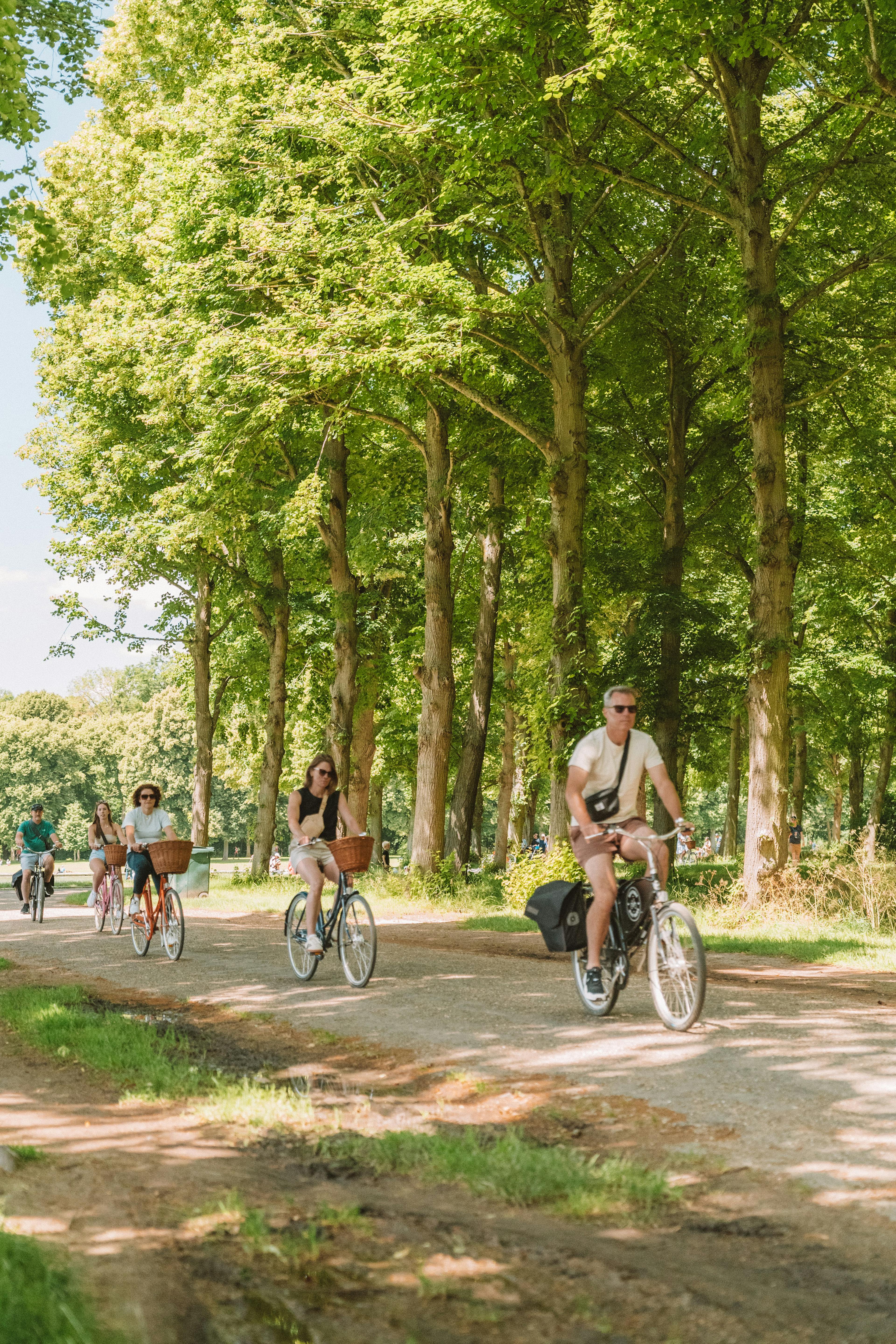 Group riding on Versailles Bike Tour