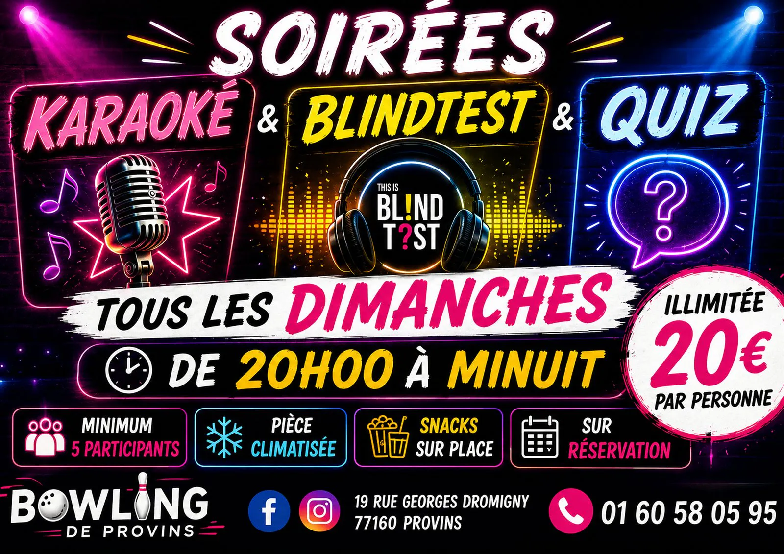 Soirées Karaoké, Blind Test et Quiz