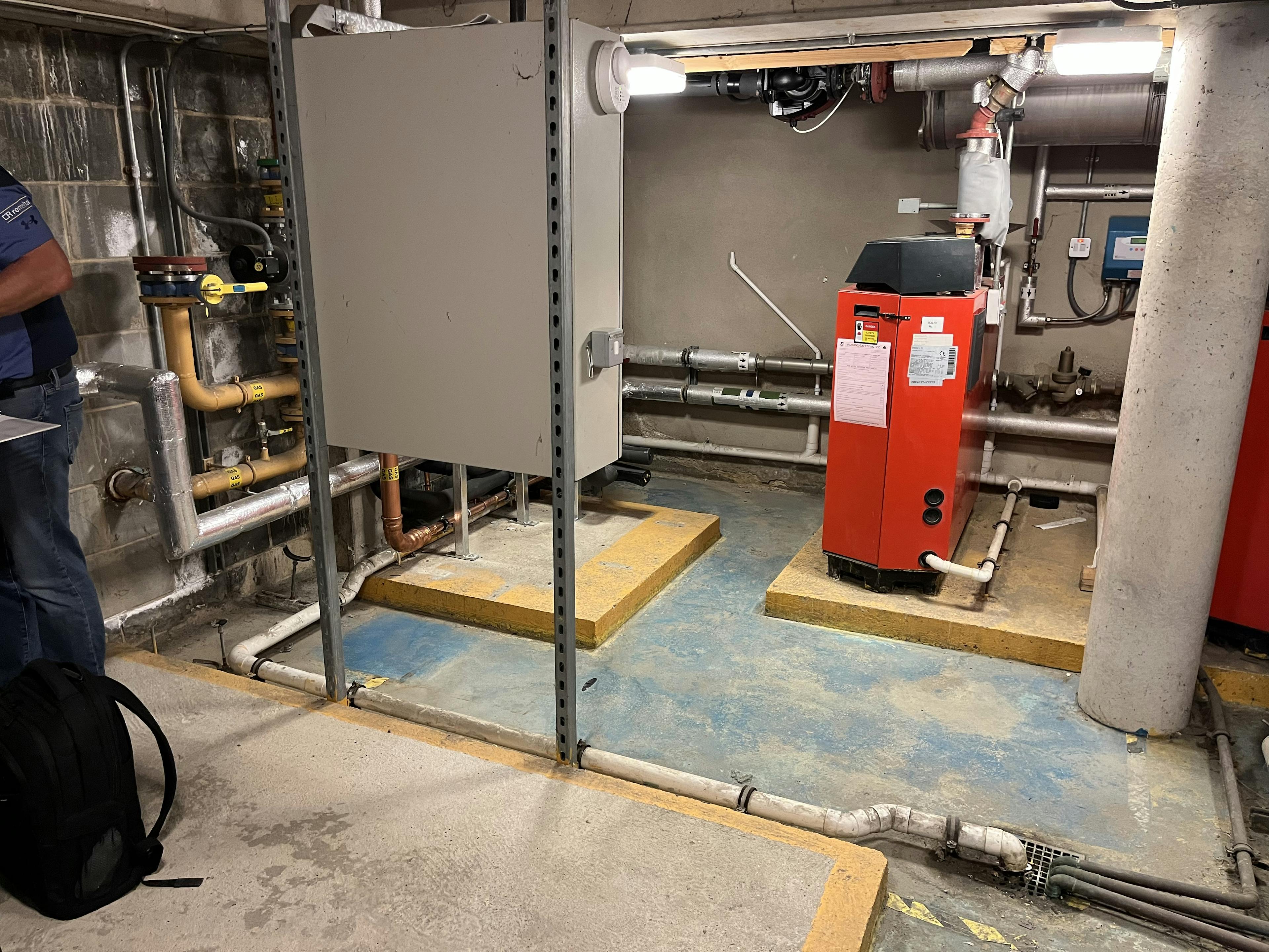 Refurbished plant room