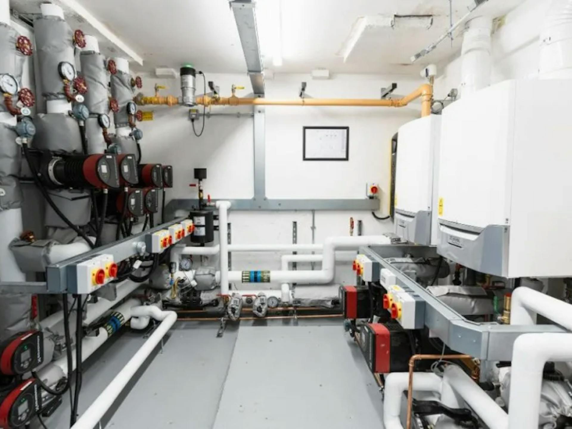 Refurbished plantroom at Muirpark