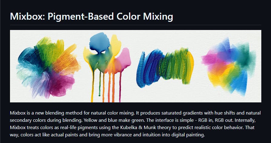 Mixbox - biblioteca para mistura de cores