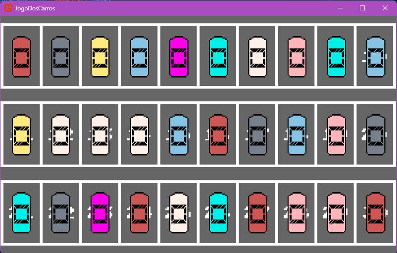 Cores como Roxo e Verde estão disponíveis no jogo, mas não aparecem inicialmente