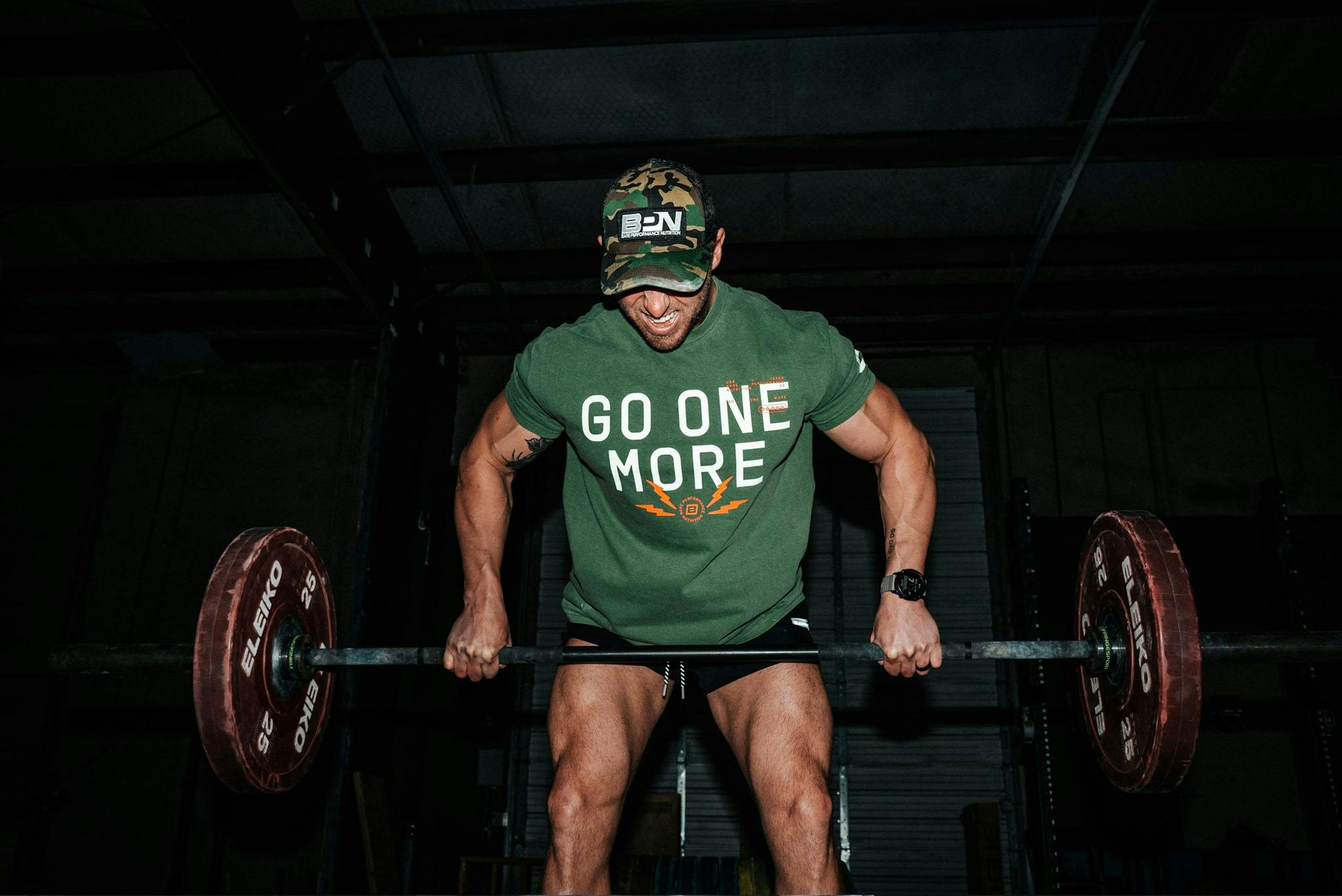 Nick Bare lifting weights
