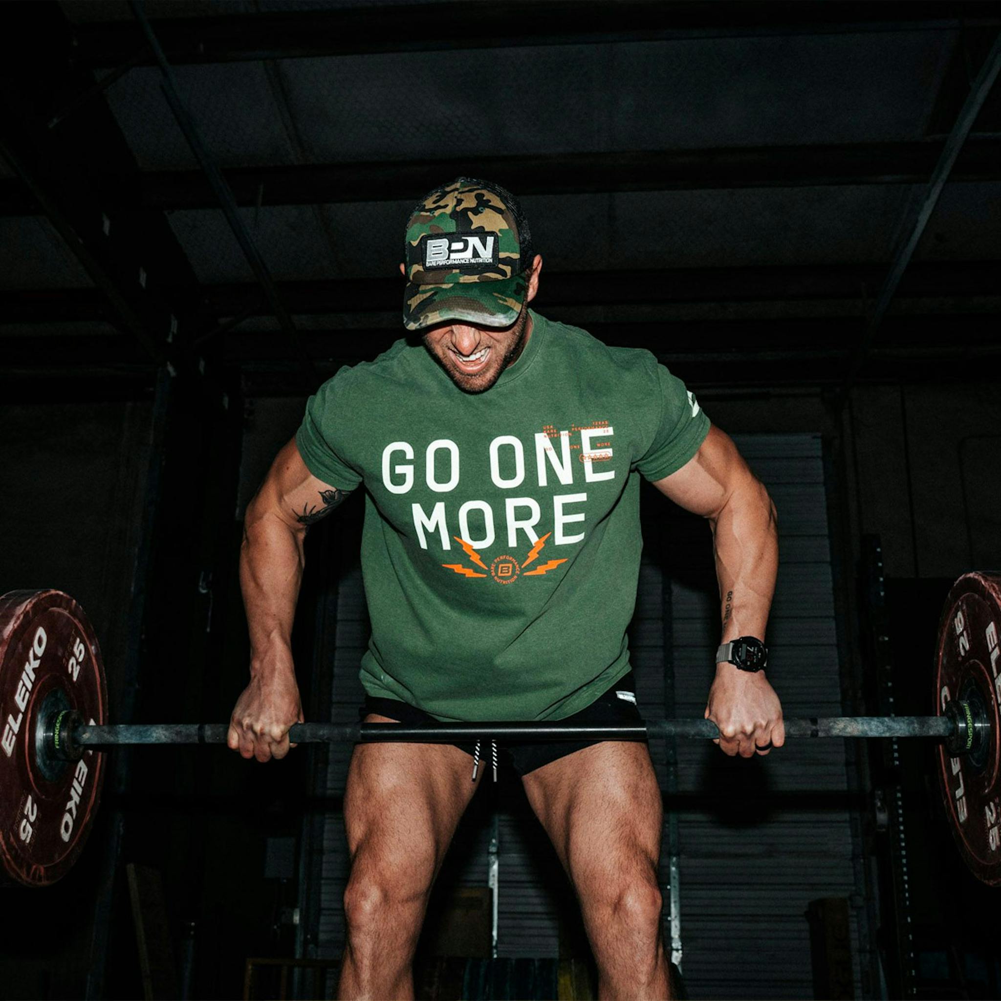 Nick Bare lifting weights