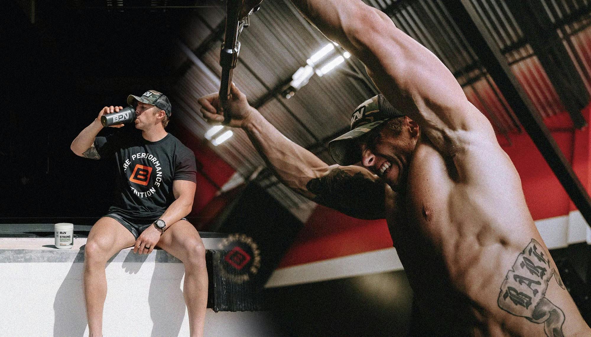 Nick Bare fueling with Strong Greens