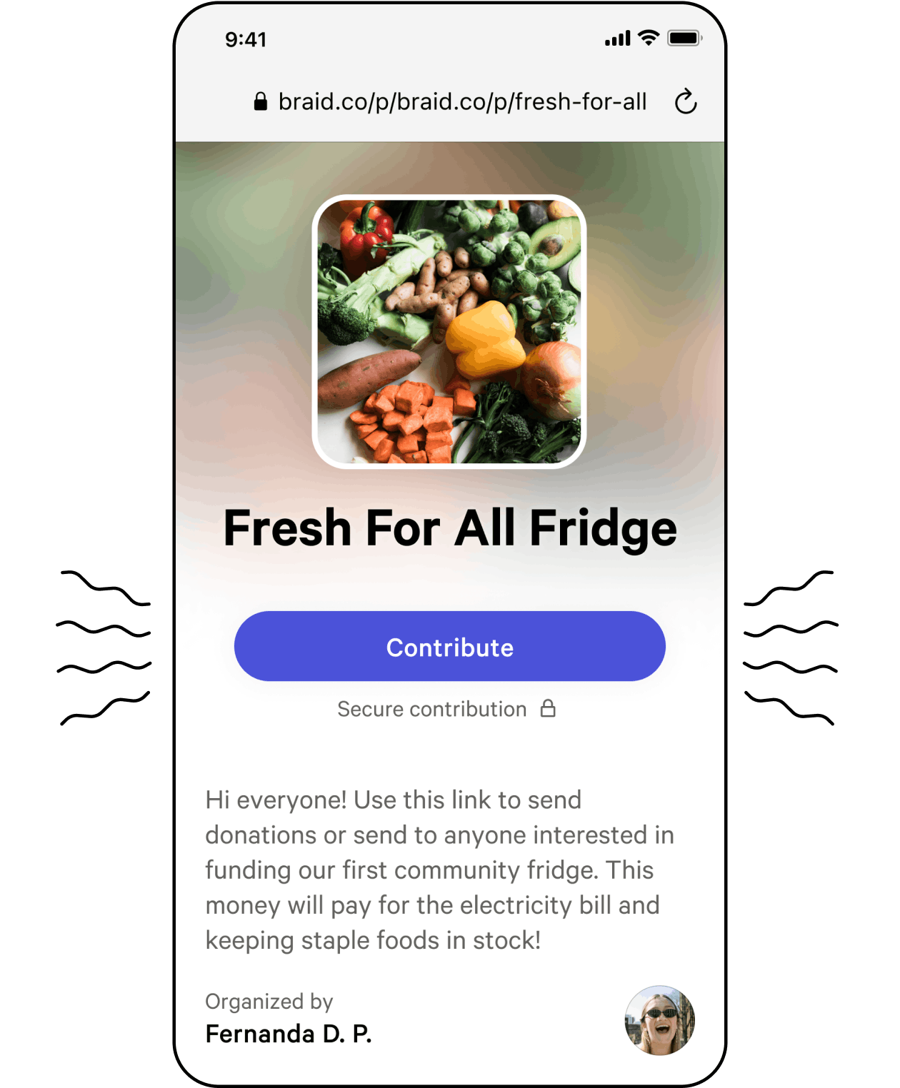 Screenshot of the Fresh for All Fridge Pool Page