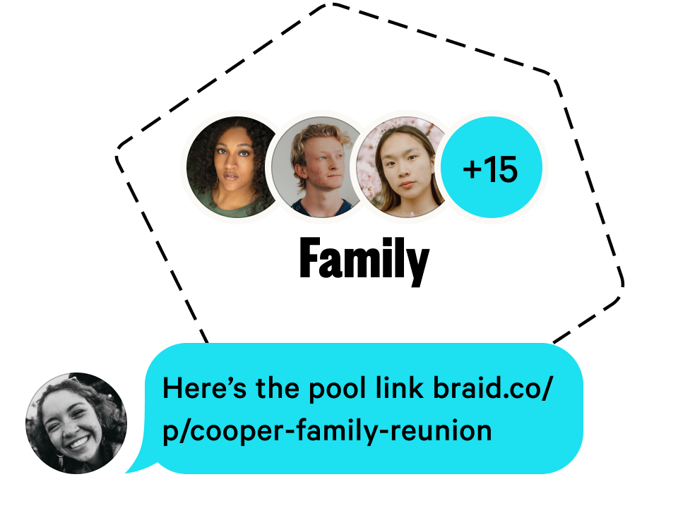 Customize and share your pool link with co-hosts or guests