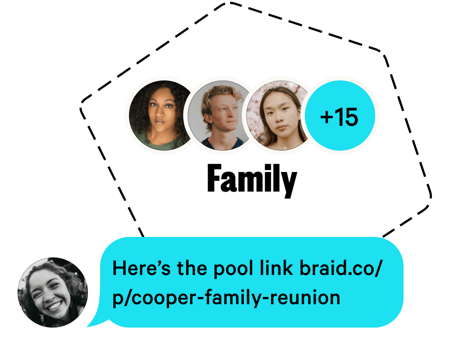 Customize and share your pool link with co-hosts or guests