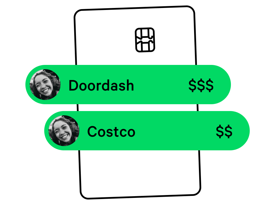 Pool debit card illustration