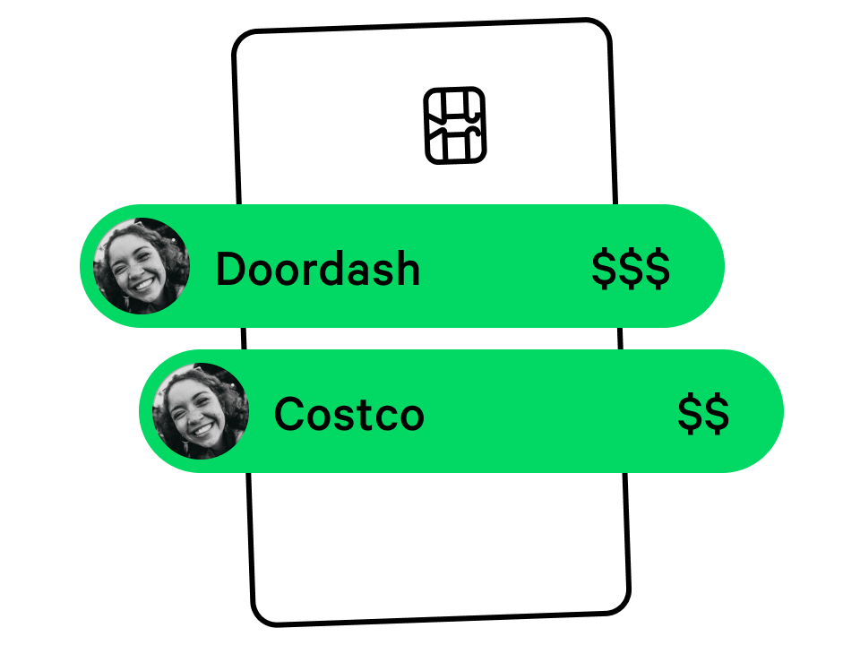 Pool debit card illustration