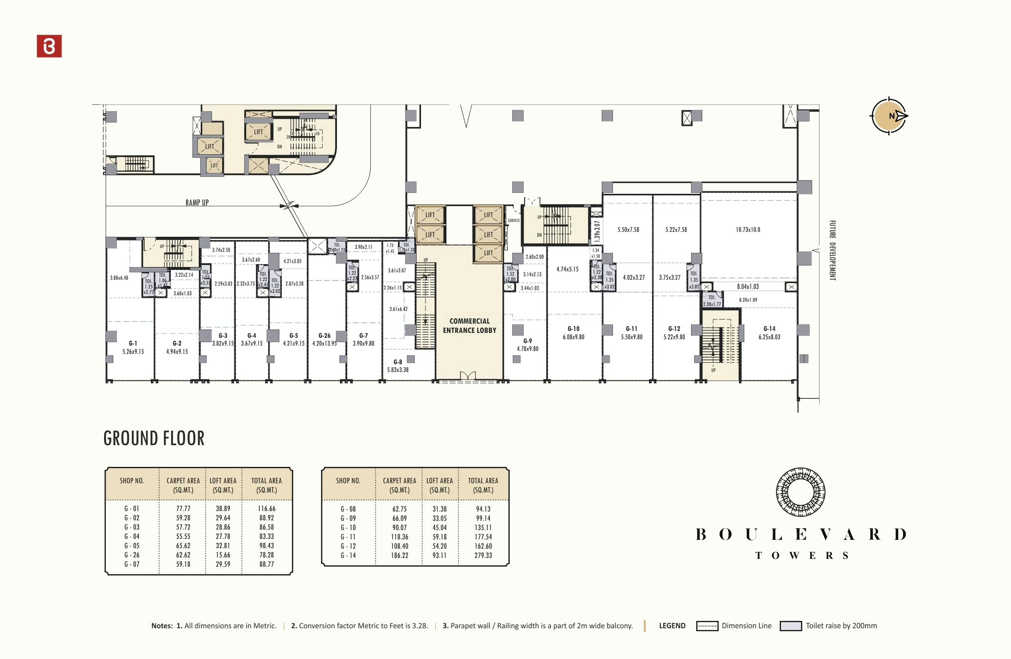 Boulevard Towers Ground Floor Plan