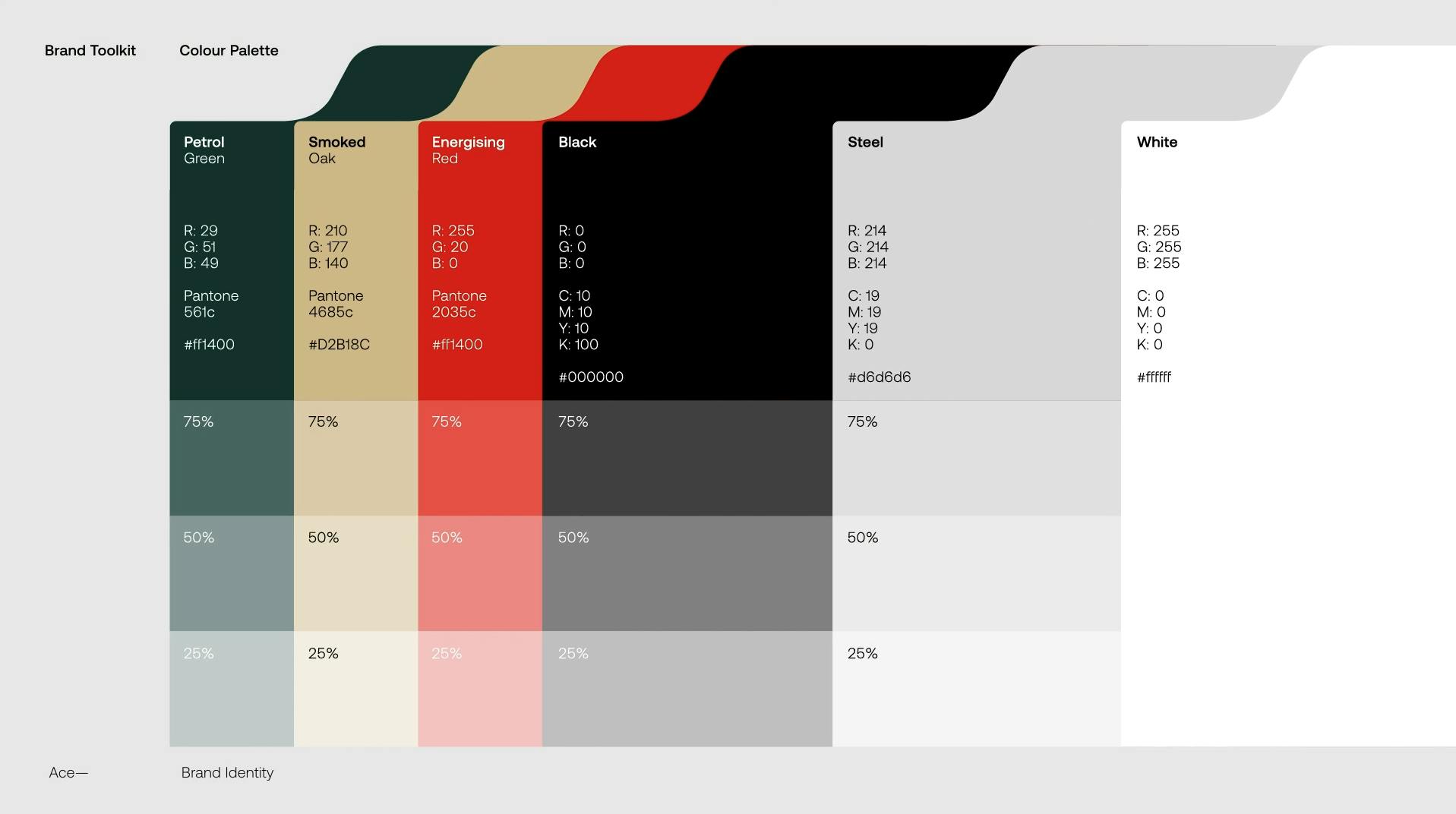 Ace color palette